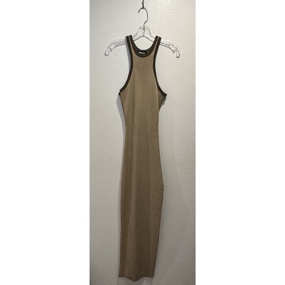 Seroya Dresses & Skirts - SEROYA Dress Women’s Size Medium Sofie Knit Ribbed Bodycon Slit Sexy